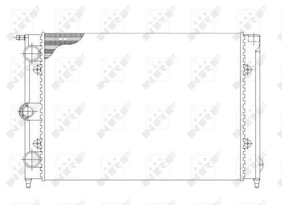 Radiator, engine cooling (58697)