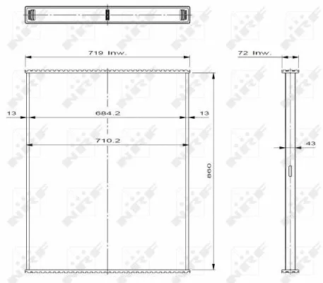 Core, radiator (29598)