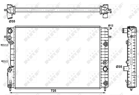 Radiator, engine cooling
