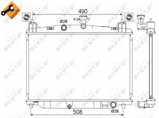 Radiator, engine cooling