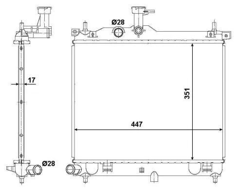 Radiator, engine cooling
