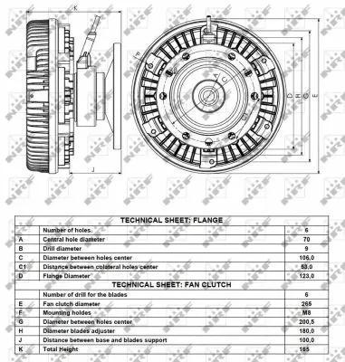 Clutch, radiator fan