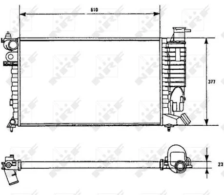 Radiator, engine cooling