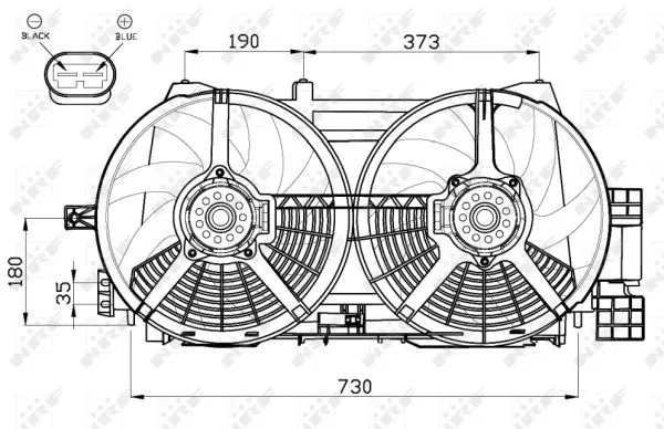 Fan, engine cooling