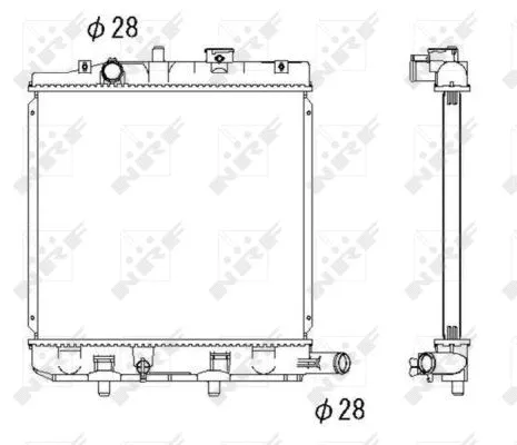 Radiator, engine cooling (53291)