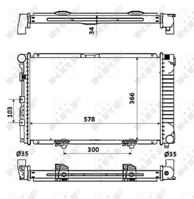 Radiator, engine cooling