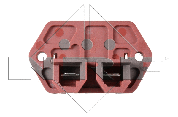 Series resistor, electric motor (radiator fan)