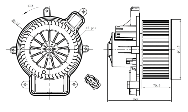 Interior Blower (34270)