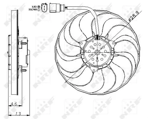 Fan, engine cooling