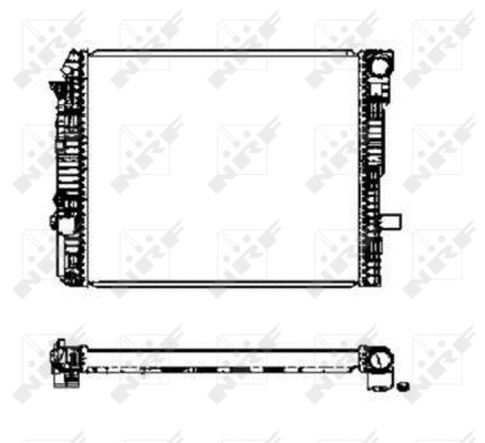 Radiator, engine cooling (50587)