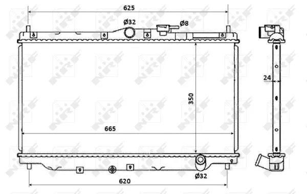 Radiator, engine cooling