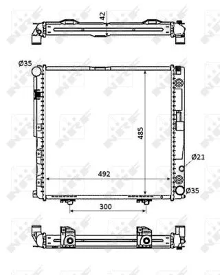 Radiator, engine cooling