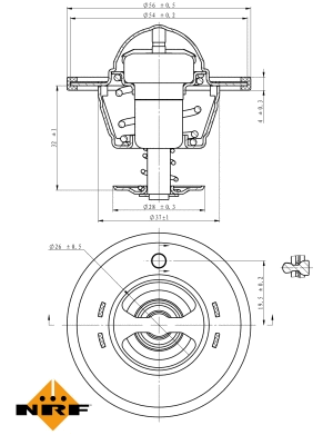 Thermostat, coolant (725180)