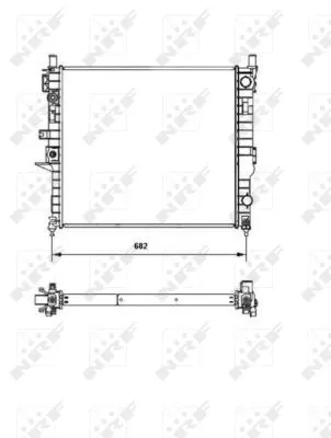 Radiator, engine cooling (55335)