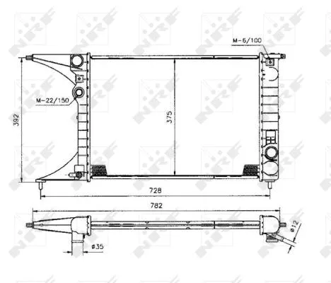 Radiator, engine cooling