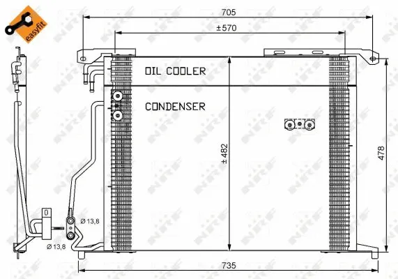 Condenser, air conditioning