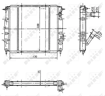 Radiator, engine cooling (507344)