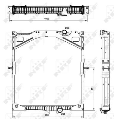 Radiator, engine cooling (509702)