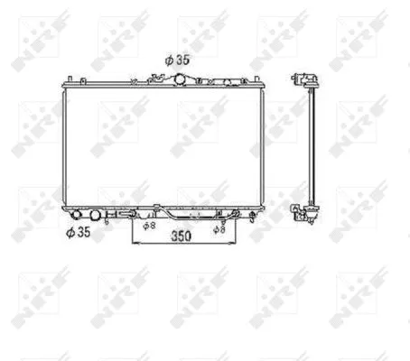 Radiator, engine cooling (53469)