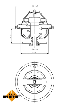 Thermostat, coolant (725067)