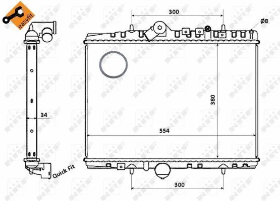 Radiator, engine cooling