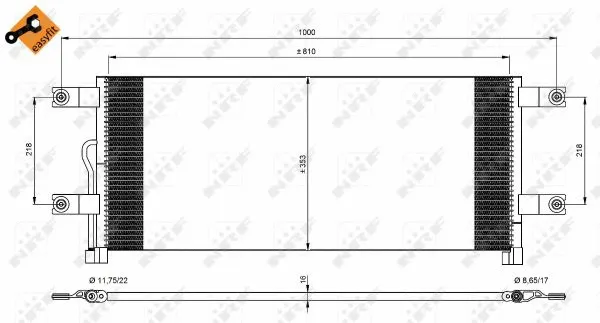 Condenser, air conditioning (350074)