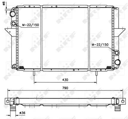 Radiator, engine cooling