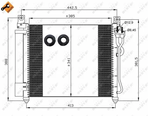Condenser, air conditioning (35888)