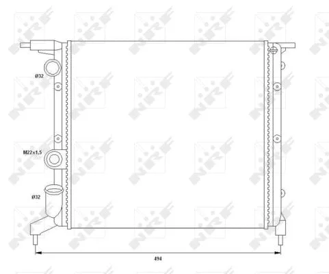 Radiator, engine cooling