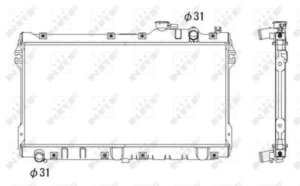 Radiator, engine cooling