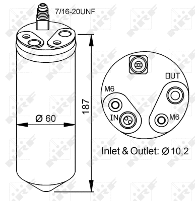Dryer, air conditioning (33152)