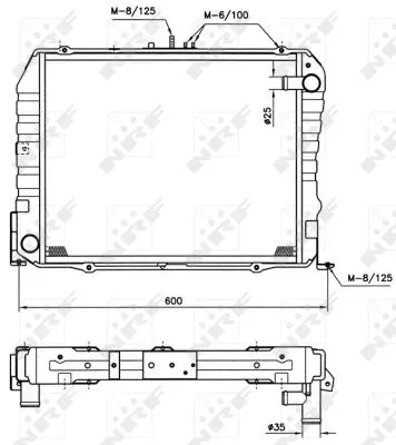 Radiator, engine cooling (513962)