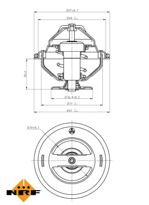Thermostat, coolant (725105)