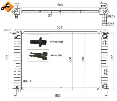 Radiator, engine cooling