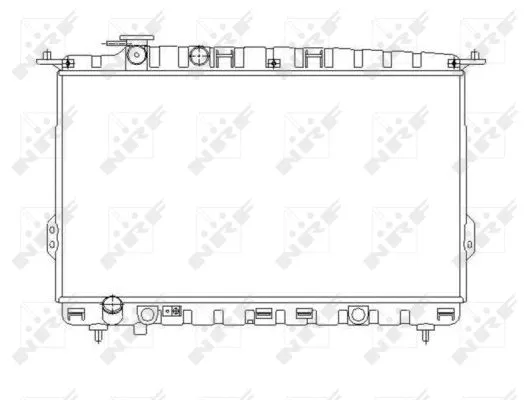 Radiator, engine cooling (53642)