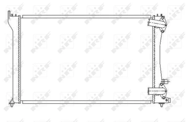 Radiator, engine cooling (58251)