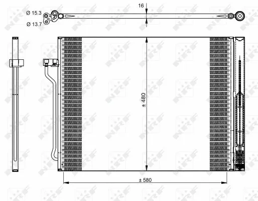 Condenser, air conditioning (350325)