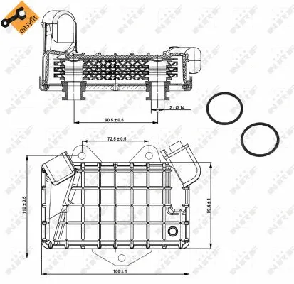 Oil Cooler, engine oil