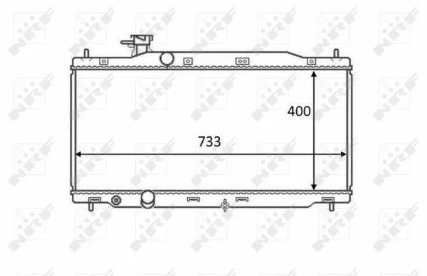 Radiator, engine cooling (58458)