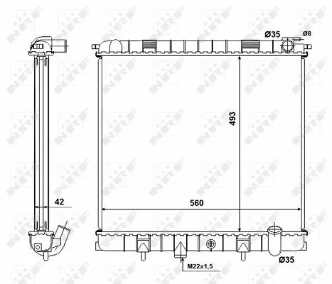 Radiator, engine cooling
