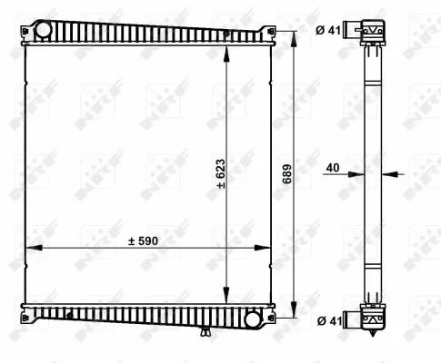 Radiator, engine cooling (59212)