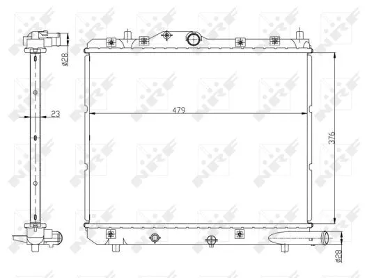 Radiator, engine cooling (56147)