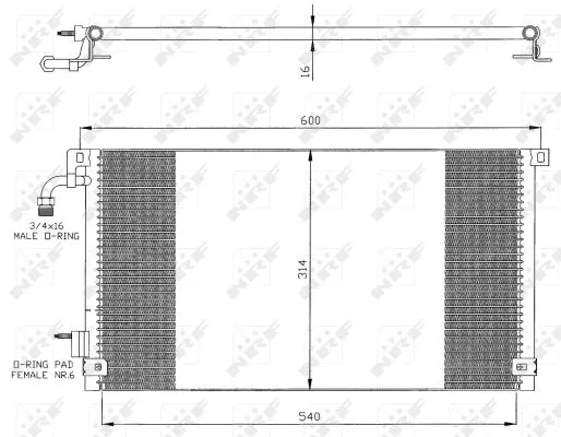 Condenser, air conditioning (35328)