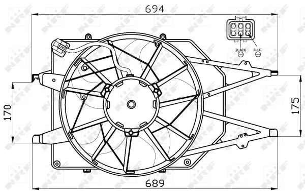 Fan, engine cooling