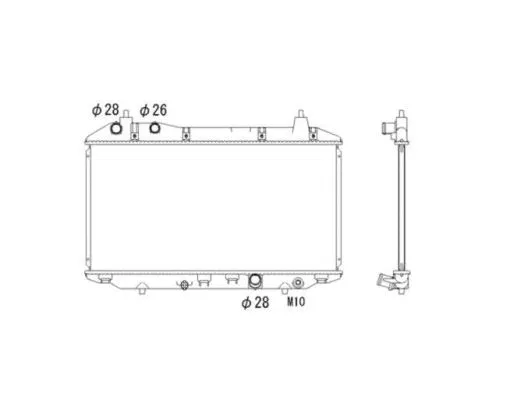 Radiator, engine cooling (53529)