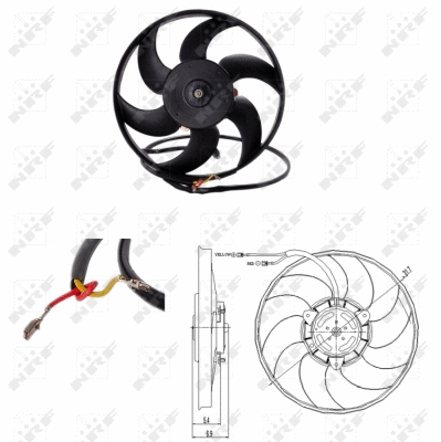 Fan, engine cooling (47691)