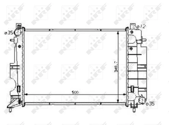 Radiator, engine cooling (58108)