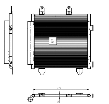 Condenser, air conditioning (350445)