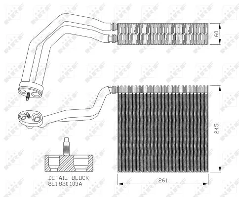Evaporator, air conditioning