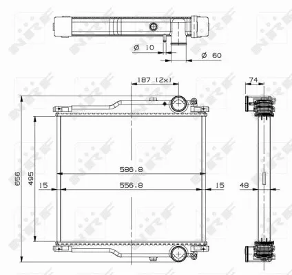 Radiator, engine cooling